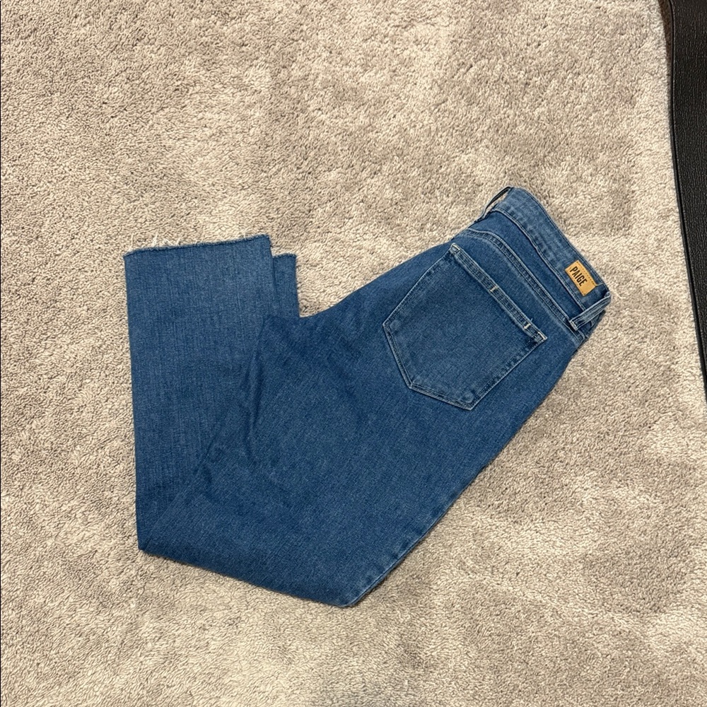 Paige  Women's Straight Leg Jeans in Deep Blue